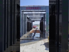 Alta presión con cepillos Lavadora de autobuses 2 grupos de pulverización 6 cepillos