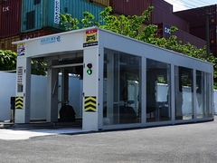 ¿Cómo funciona la lavadora de autos del túnel?