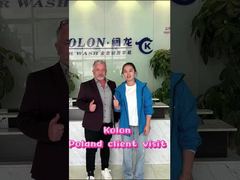 ¡Kolon se complace en dar la bienvenida a un cliente profesional de Polonia que visita nuestra fábrica!