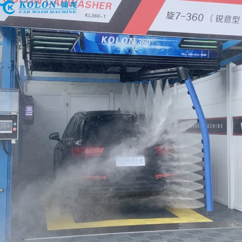 Ahorro de mano de obra Máquina de lavado automática sin contacto KL360-1 15kw bomba de agua 12kw secador de aire