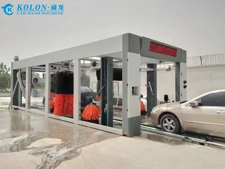 Kolon Full Automatic 13 Brushes Tunnel Lavadora de coches con pinceles de tacto suave y sistema de agua de alta presión para limpieza profunda