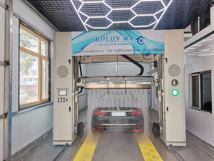 Eficiencia Lavadora de coches de acero inoxidable con soplador de aire caliente método de secado lavado a alta presión