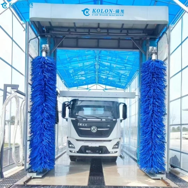 Sistema de lavado de autobuses eléctricos de ahorro de agua con consumo de agua de 80L/auto por control PLC
