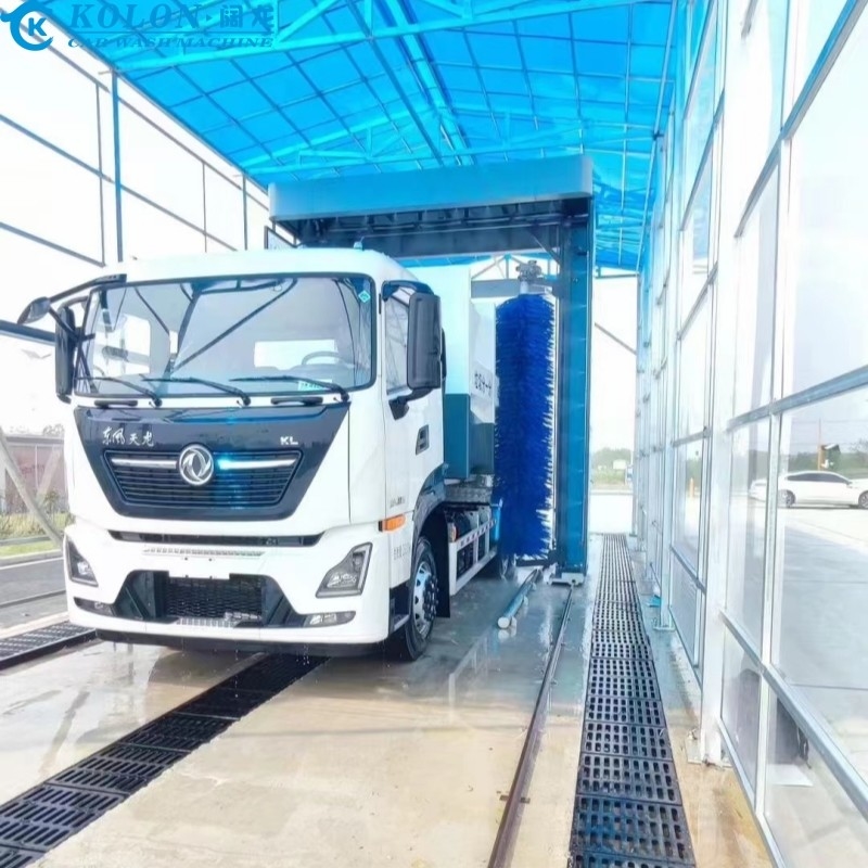 Sistema de lavado de autobuses eléctricos de ahorro de agua con consumo de agua de 80L/auto por control PLC