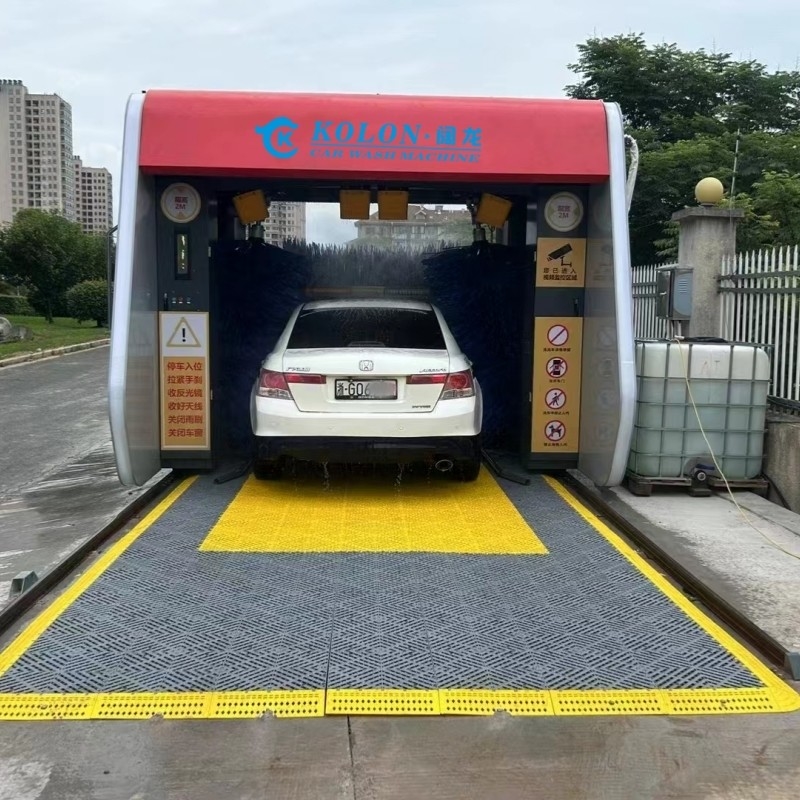 Sistema de rociado de agua de acero inoxidable máquina de lavado de coches de rodaje Lavar 15 coches por hora