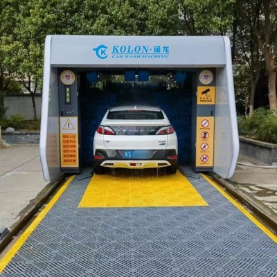 Vehículo de lavadora de automóviles de acero inoxidable de carga pesada de 5 cepillos